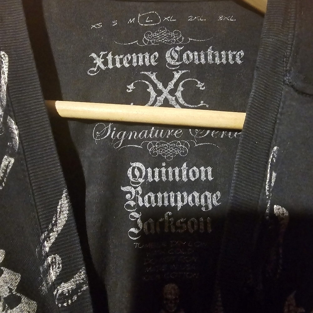 Xtreme Couture Quinton Rampage Jackson T-Shirt Wolves Chains Size Large - Picture 4 of 14